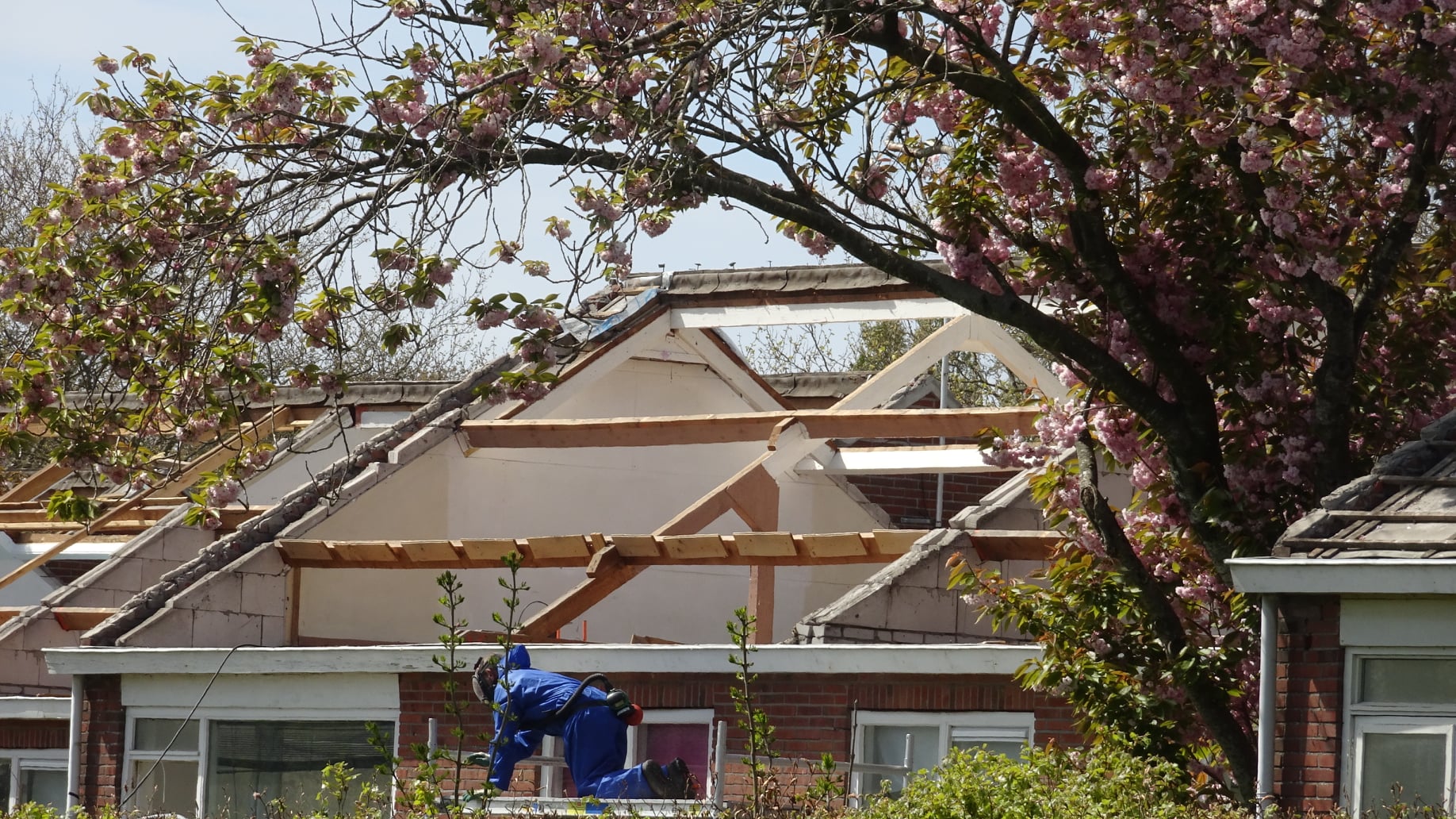 Voortgang sloop huisjes aan de Veenhuizenstraat
