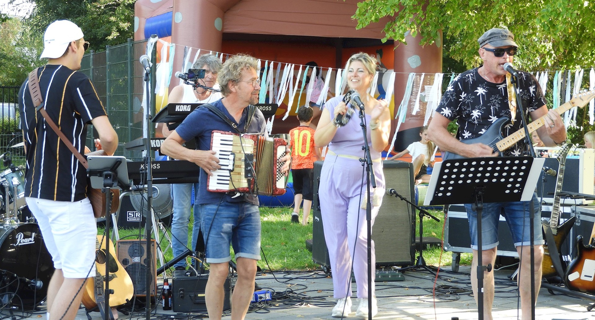 Gein op het plein een groot succes.